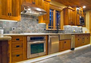 Updated kitchen lighting with LED undercabinet lighting and recessed lights